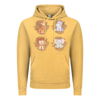 Vintage Mustard Safari Baby Animal Clipart Vintage Hoodie - Bettercallsaul