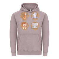 Vintage Zinc Safari Baby Animal Clipart Vintage Hoodie - Bettercallsaul