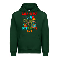 Forest Green grandma of the birthday boy t rex Urban Hoodie - Artiststas