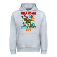 Heather Grey grandma of the birthday boy t rex Urban Hoodie - Artiststas