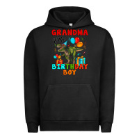 Pigment Black grandma of the birthday boy t rex Urban Hoodie - Artiststas