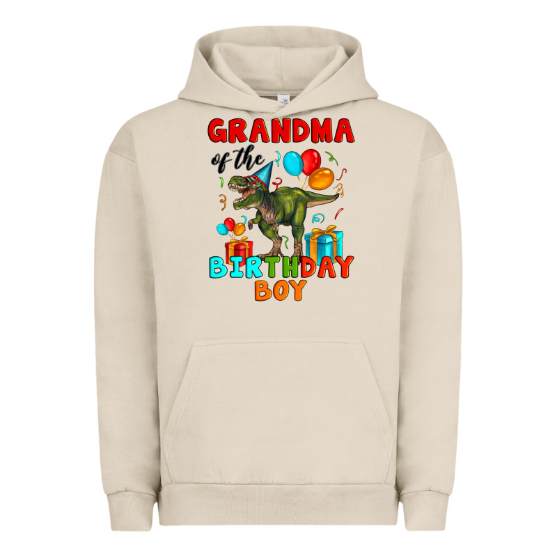 Grandma Of The Birthday Boy T Rex Urban Hoodie by Artiststas | Teevron