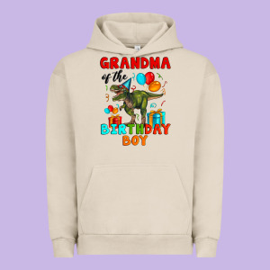 Grandma Of The Birthday Boy T Rex Urban Hoodie Designed By Artiststas