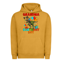 Pigment Peanut Butter grandma of the birthday boy t rex Urban Hoodie - Artiststas