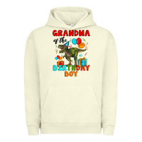 Pigment Pistachio grandma of the birthday boy t rex Urban Hoodie - Artiststas