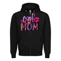 Black Cool mom Mother's Day Zipper Hoodie - FaDigitalArtStudio