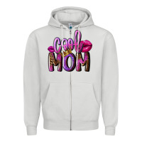Dove Grey Cool mom Mother's Day Zipper Hoodie - FaDigitalArtStudio