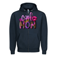 Navy Cool mom Mother's Day Zipper Hoodie - FaDigitalArtStudio