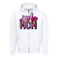 White Cool mom Mother's Day Zipper Hoodie - FaDigitalArtStudio