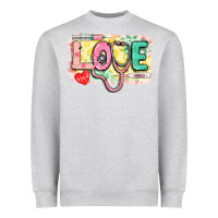 Heather Grey Love Nursing leopard Heavyweight Sweatshirt - CowGirlArtShop