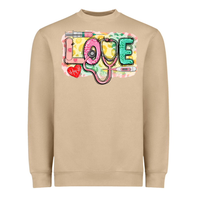 Love Nursing Leopard Heavyweight Sweatshirt by CowGirlArtShop | Teevron