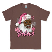 Chestnut pink christmas african american santa believe Classic Tee - RanaPortraitStore