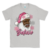 Moon Dust pink christmas african american santa believe Classic Tee - RanaPortraitStore