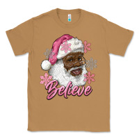 Toasted Coconut pink christmas african american santa believe Classic Tee - RanaPortraitStore