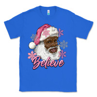 True Royal pink christmas african american santa believe Classic Tee - RanaPortraitStore