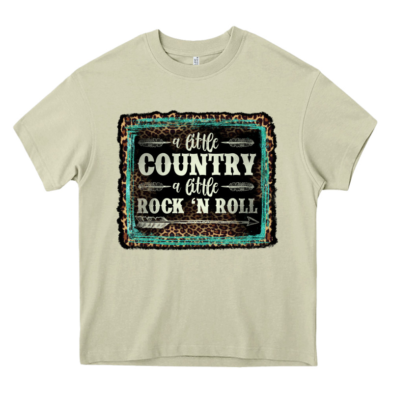 A Little Country A Little Rock N Roll Heavy Core Tee by AdoDesignShop | Teevron