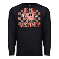 Black Be My Valentines Premium Sweatshirt - CowhideDigitalArt
