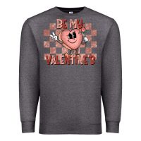 Charcoal Heather Be My Valentines Premium Sweatshirt - CowhideDigitalArt