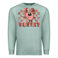 Seafoam Be My Valentines Premium Sweatshirt - CowhideDigitalArt