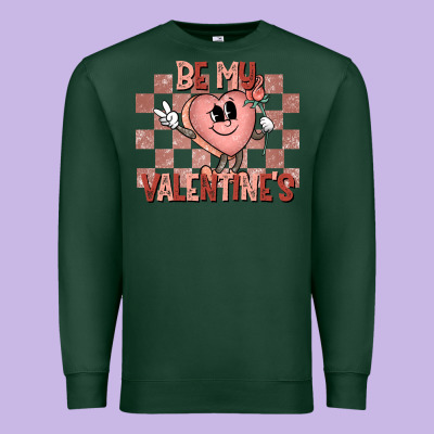 Be My Valentines Premium Sweatshirt Designed By Cowhidedigitalart