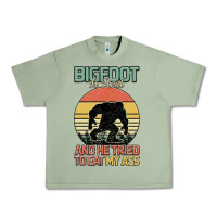 Oil Green Bigfoot is real and he tried to eat my ass Urban Heavy Tee - Bettercallsaul