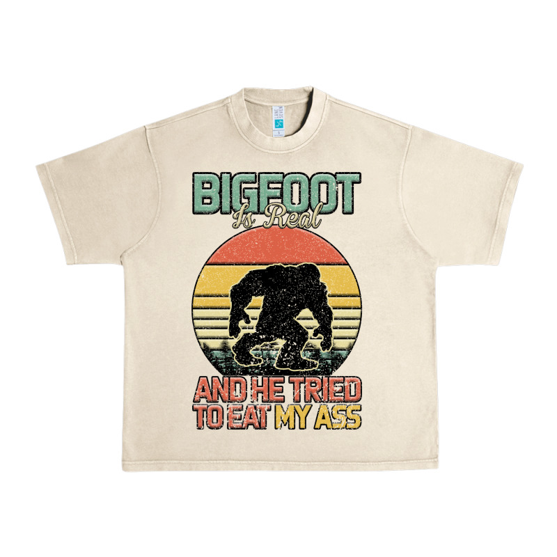 Bigfoot Is Real And He Tried To Eat My Ass Urban Heavy Tee by Bettercallsaul | Teevron