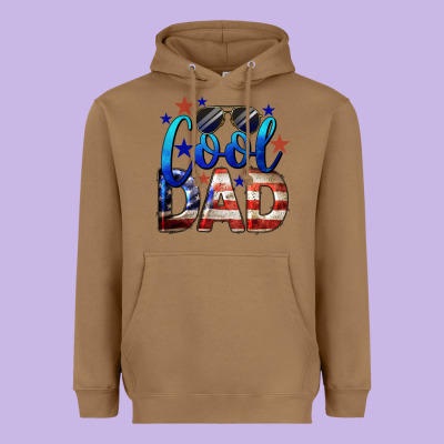 Cool American Dad 4th Of July Heavyweight Hoodie Designed By Lillyallendesigns