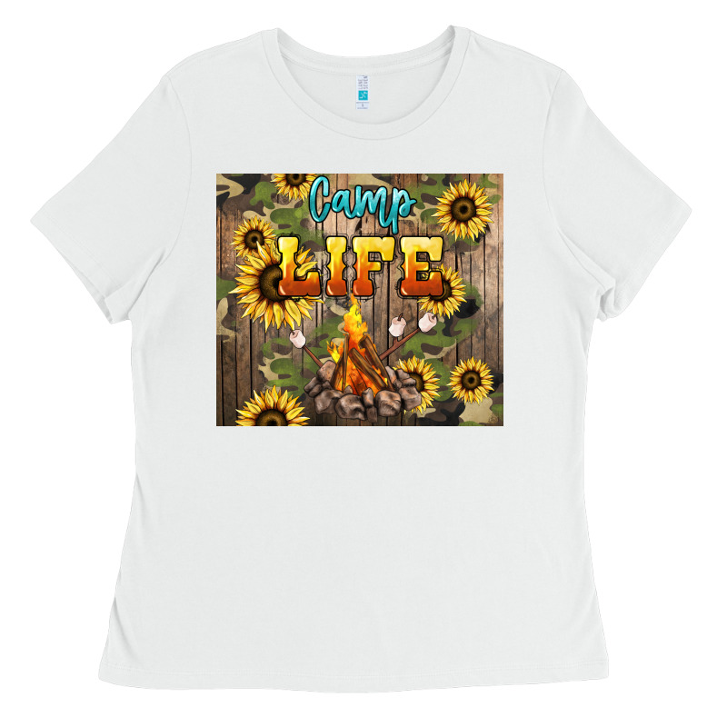 Camp Life Ladies Tee by NancyCooperArtShop | Teevron
