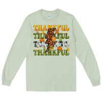 Matcha Thankful Thankful Thankful Long Sleeve Tee - NancyCooperArtShop