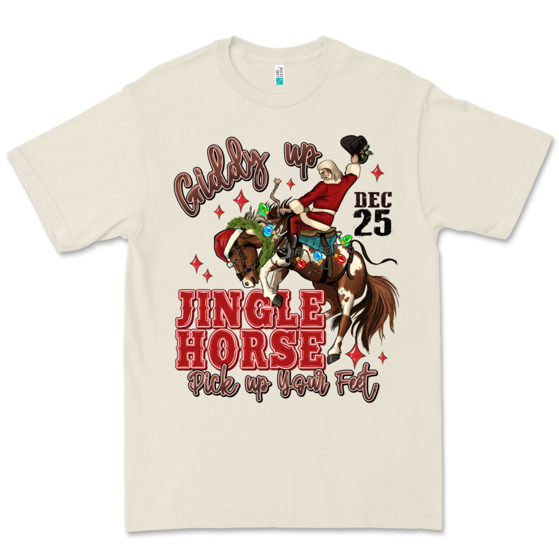 Giddy Up Jingle Horse Pick Up Your Feet Premium Tee by MaliasSmallBusiness | Teevron