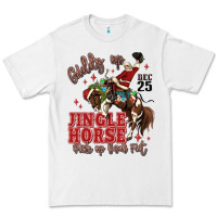 White giddy up jingle horse pick up your feet Premium Tee - MaliasSmallBusiness