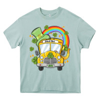 Arona st. patrick's day school bus Heavy Core Tee - MaliasSmallBusiness