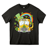 Asphalt st. patrick's day school bus Heavy Core Tee - MaliasSmallBusiness