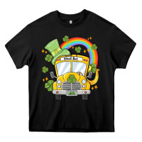 Black st. patrick's day school bus Heavy Core Tee - MaliasSmallBusiness