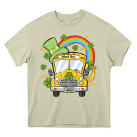 Mossy st. patrick's day school bus Heavy Core Tee - MaliasSmallBusiness