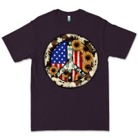 Plum Peace sign Premium Tee - JahusDesignShop