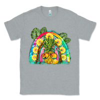 Heather Grey pineapple rainbow Classic Tee - BarkalooDesign