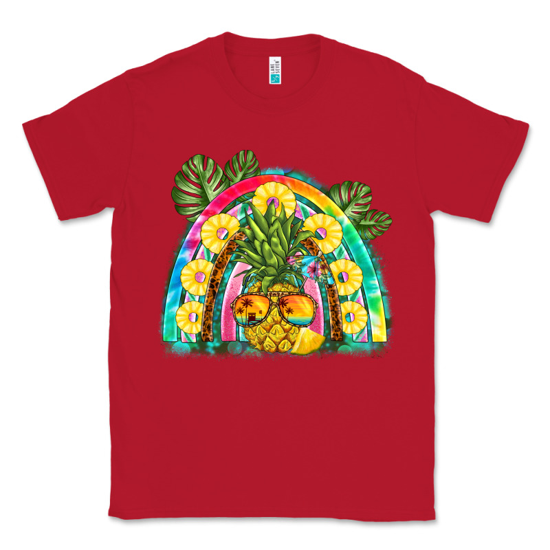 Pineapple Rainbow Classic Tee by BarkalooDesign | Teevron