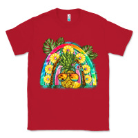 Red pineapple rainbow Classic Tee - BarkalooDesign
