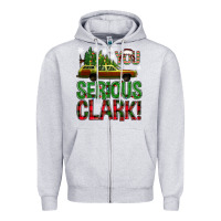 Heather Grey you serious clark with vacation car bbs Zipper Hoodie - BundleAndBundleShop