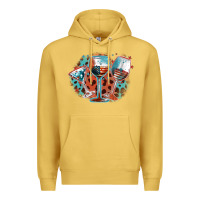 Antique Gold American wines Premium Hoodie - FaDigitalArtStudio