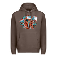Coffee American wines Premium Hoodie - FaDigitalArtStudio