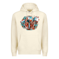 Sandshell American wines Premium Hoodie - FaDigitalArtStudio