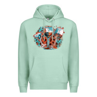 Seafoam American wines Premium Hoodie - FaDigitalArtStudio