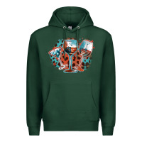 Sports Green American wines Premium Hoodie - FaDigitalArtStudio
