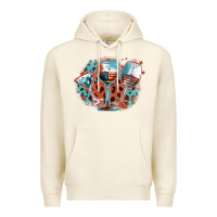 Tofu American wines Premium Hoodie - FaDigitalArtStudio