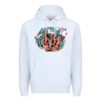 White American wines Premium Hoodie - FaDigitalArtStudio
