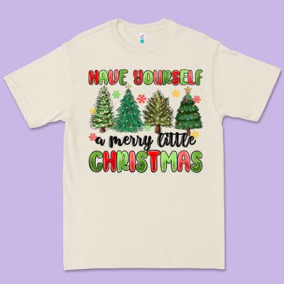 Have Yourself A Merry Little Christmas Premium Tee Designed By Maliassmallbusiness