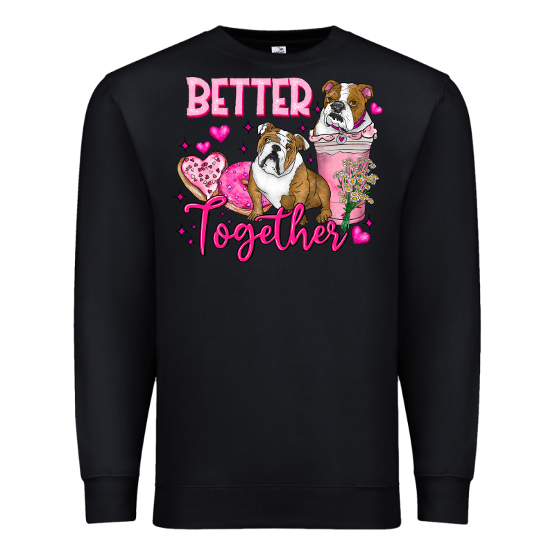 Be Mine Valentine Dog Premium Sweatshirt by CowhideDigitalArt | Teevron