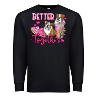 Black Be Mine Valentine Dog Premium Sweatshirt - CowhideDigitalArt